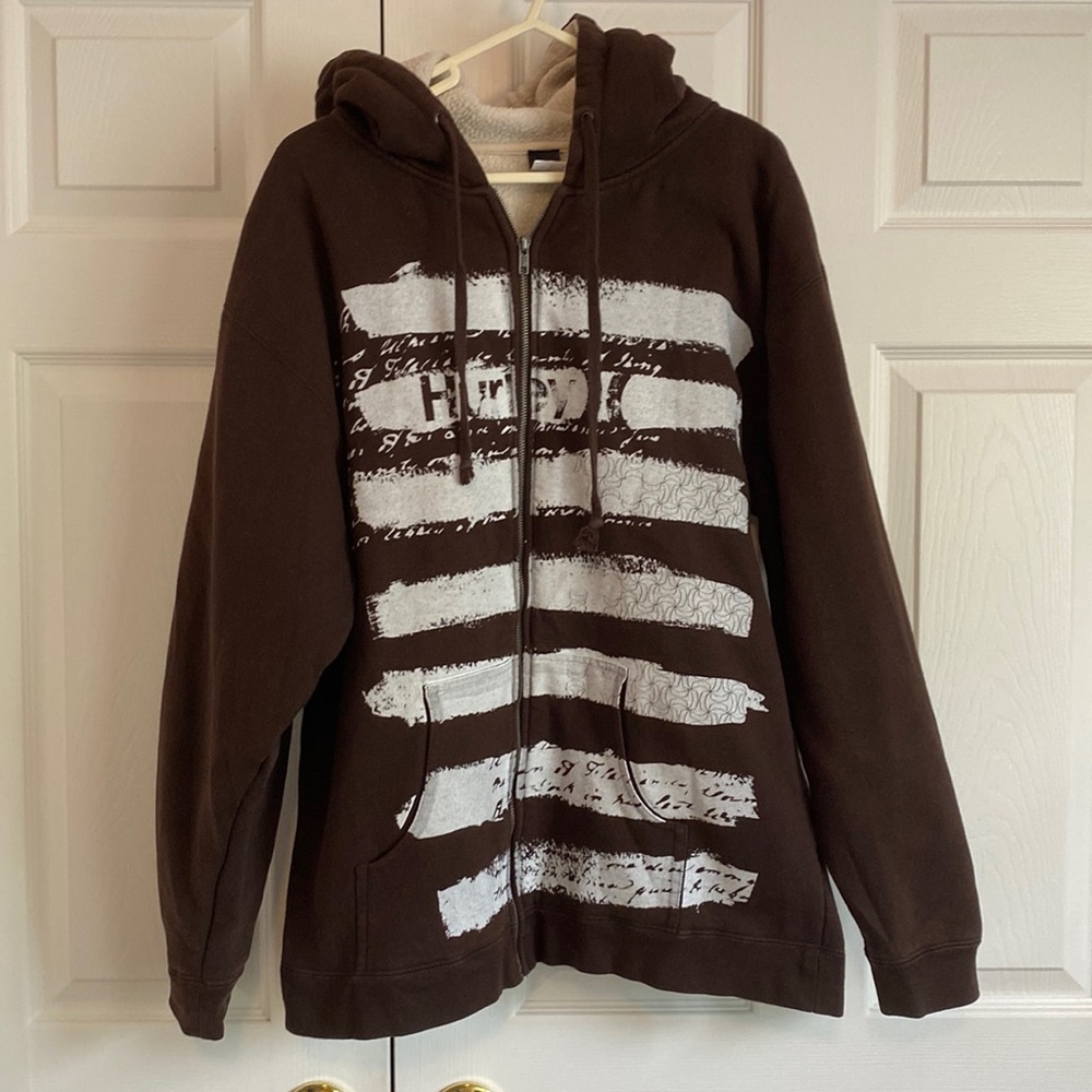 Hurley sherpa-lined hoodie zip-up, mens’ large